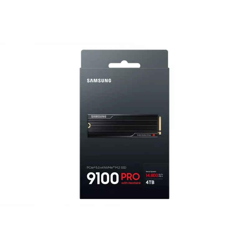 Samsung 9100 PRO Heatsink PCIe® 5.0 NVMe™ M.2 SSD - 4 TB, 4 TB, M.2, 14800 MB/s