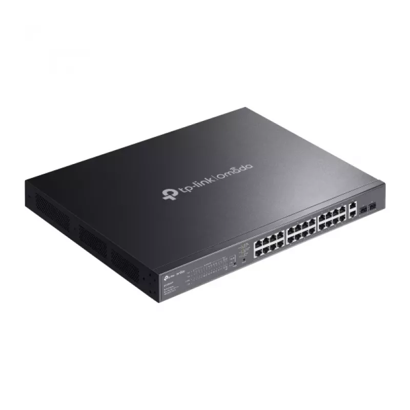 TP-Link Omada ES228GMP Netzwerk-Switch Verwaltet L2 Gigabit Ethernet (10/100/1000) Leistung over Ethernet (PoE) Schwarz