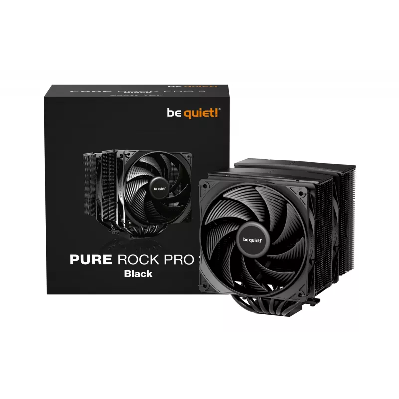 be quiet! Pure Rock Pro 3 Schwarz Prozessor-Luftkühler 12 cm 1 Stk.