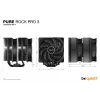 be quiet! Pure Rock Pro 3 Schwarz Prozessor-Luftkühler 12 cm 1 Stk.