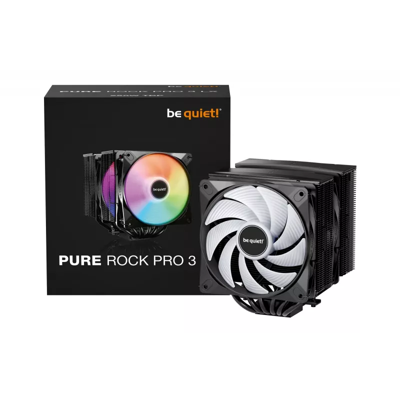 be quiet! Pure Rock Pro 3 LX Schwarz Prozessor-Luftkühler 12 cm 1 Stk.
