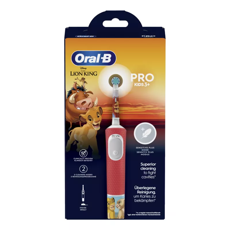 Oral-B Kids VITALITYPROLIONK elektrische Zahnbürste Kind rotierend-oszillierende Zahnbürste mehrfarbig