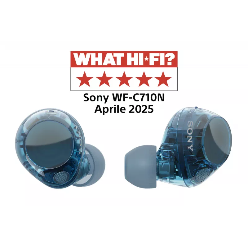 Headset Sony WFC710NL.CE7 In-Ear True Wireless Earbuds, Bluetooth 5.3, ANC, IPX4, 8,5/12 Std. Wiedergabe, Glasblau
