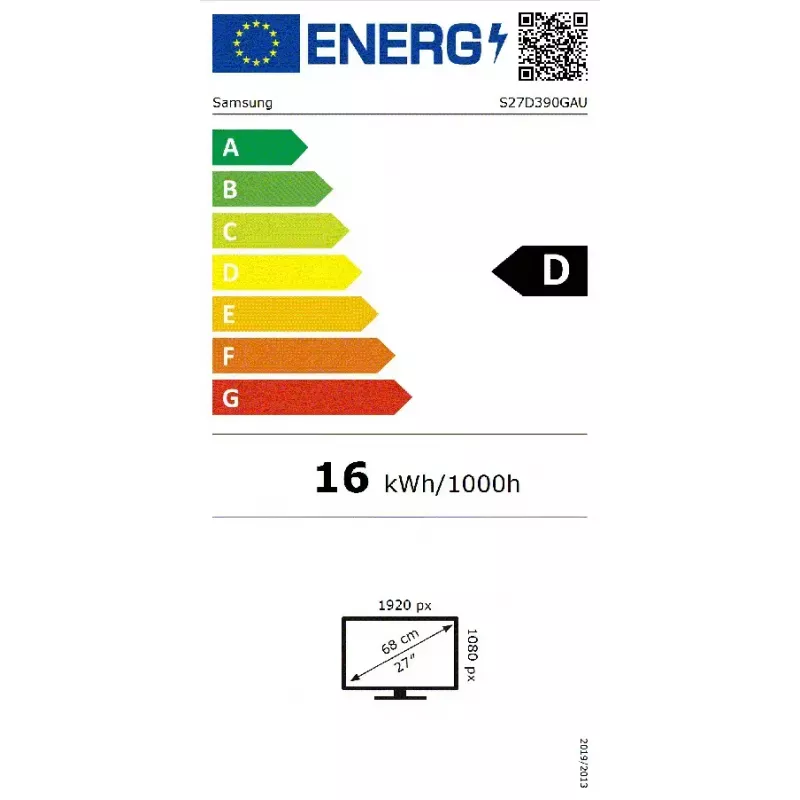 Samsung S27D390GAU Computer Monitor 68,6 cm (27 Zoll) 1920 x 1080 Pixel Full HD LED Schwarz