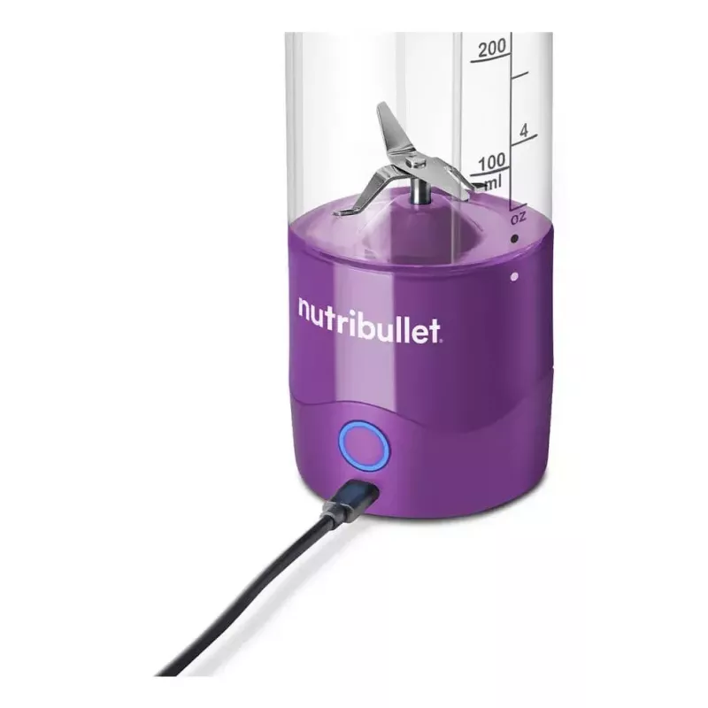 Tragbarer Mixer NUTRIBULLET Portable 0.475 L — lila, 2000 mAh Akku, Tritan-Behälter