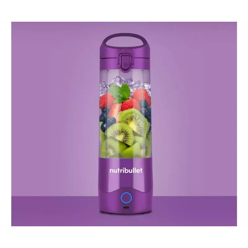 Tragbarer Mixer NUTRIBULLET Portable 0.475 L — lila, 2000 mAh Akku, Tritan-Behälter