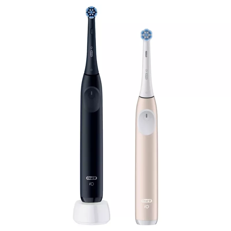 Elektrische Zahnbürste Oral-B iO Series 2 Duo Schwarz Pink Wiederaufladbar mit intelligentem Drucksensor