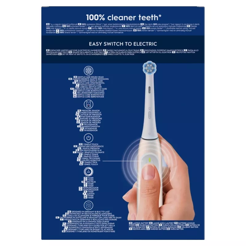 Elektrische Zahnbürste Oral-B iO Series 2 Duo Schwarz Pink Wiederaufladbar mit intelligentem Drucksensor