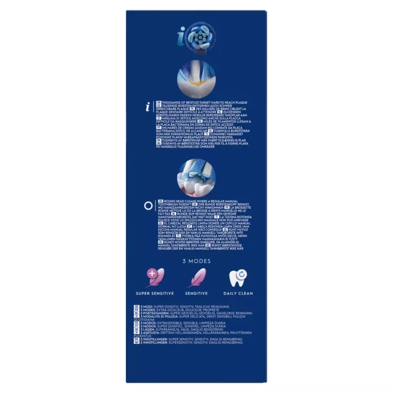 Elektrische Zahnbürste Oral-B iO Series 2 Duo Schwarz Pink Wiederaufladbar mit intelligentem Drucksensor
