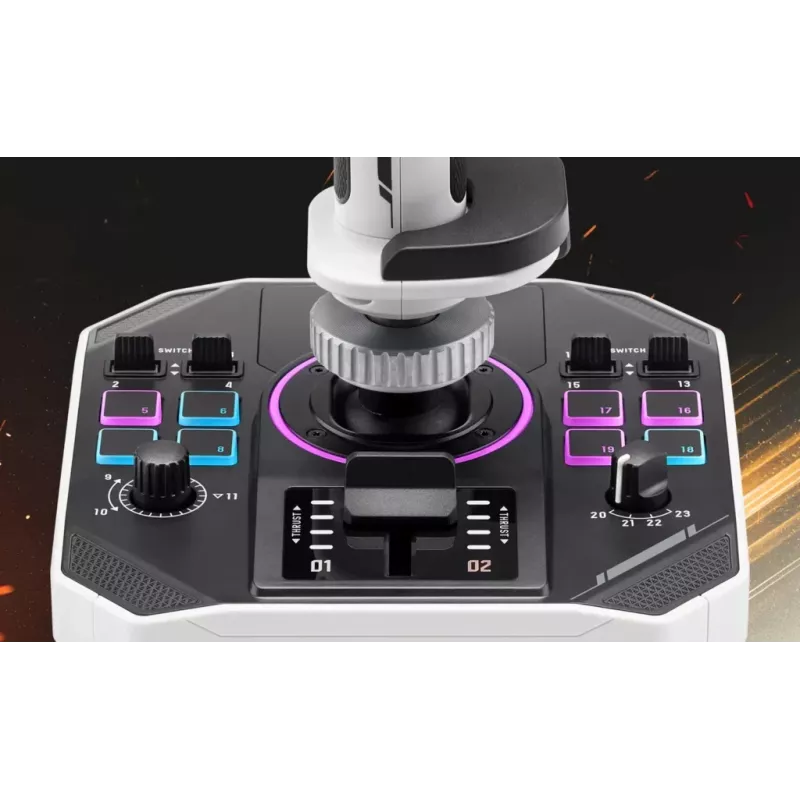 Thrustmaster Sol-R 1 Schwarz, White USB Flightstick Analog / Digital PC