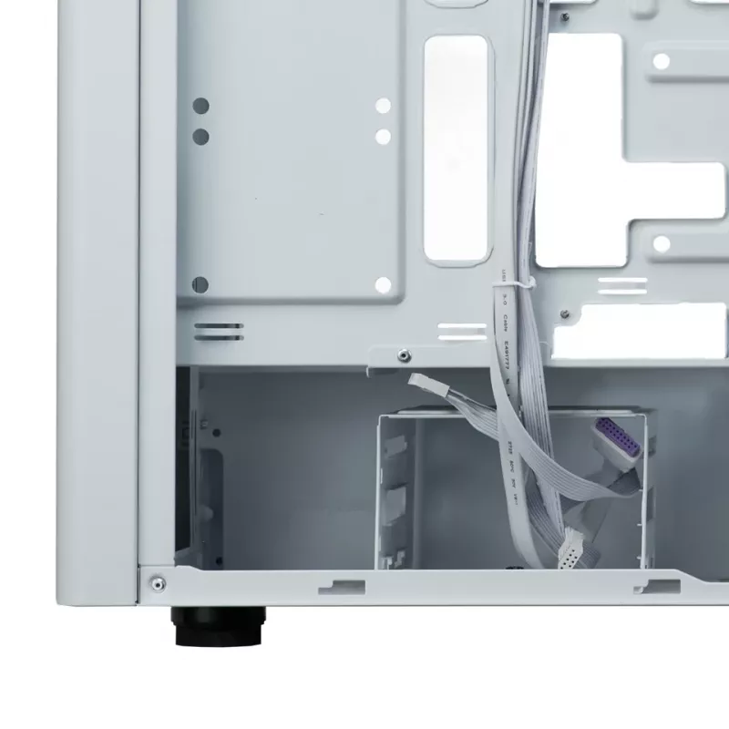PC-Gehäuse Cooler Master Elite 502 Midi Tower Weiß — ATX, 3x 120 mm vorne, 120 mm hinten, Netzteil unten, unterstützt 2,5-Zoll-/3,5-Zoll-Laufwerke