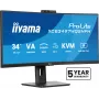 iiyama ProLite XCB3497WQSNPH-B1 Computer Monitor 86,4 cm (34 Zoll) 3440 x 1440 Pixel UltraWide Quad HD LED Schwarz