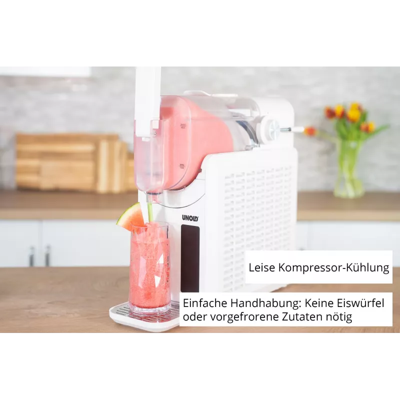 Unold Slush-Eismaschine Susi 48940 Kompressor-Eismaschine 2 L 220 W Weiß