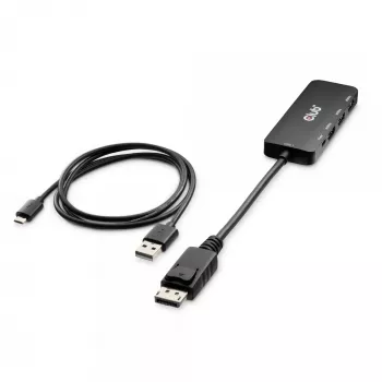 CLUB3D DisplayPort™ auf Triple HDMI™ 8K60Hz Hub, DisplayPort, HDMI, 2.1b/1.4a, 13,5 Mbit/s, 120 Hz, 3840 x 2160, 7680 x 4320