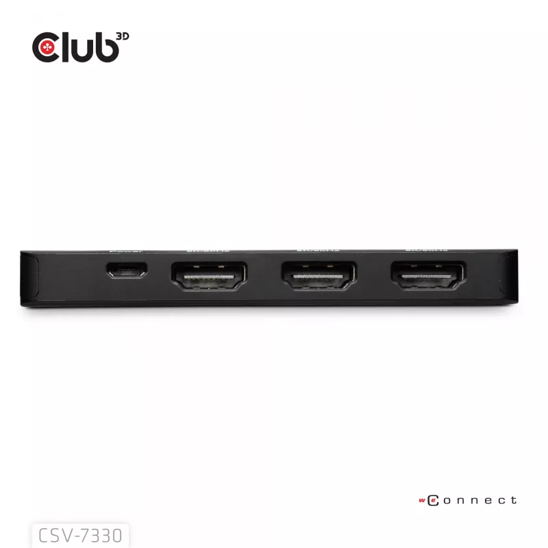 CLUB3D DisplayPort™ auf Triple HDMI™ 8K60Hz Hub, DisplayPort, HDMI, 2.1b/1.4a, 13,5 Mbit/s, 120 Hz, 3840 x 2160, 7680 x 4320