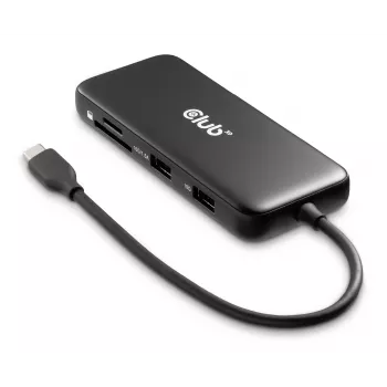 CLUB3D 8-1 Portable Dock USB Type-C® 10Gbps auf HDMI™ und DisplayPort™ 8K30Hz PD max. 100Watt