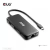CLUB3D 8-1 Portable Dock USB Type-C® 10Gbps auf HDMI™ und DisplayPort™ 8K30Hz PD max. 100Watt