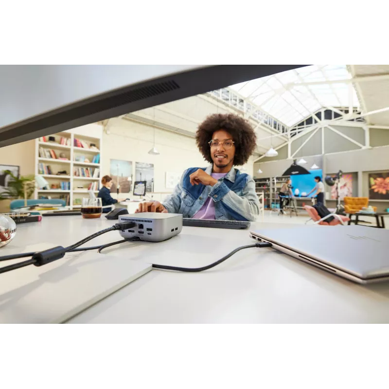 HP Thunderbolt 4 Ultra 180W G6 Dock, kabelgebunden, Thunderbolt 4, 180 W, 10,100,1000,2500 Mbit/s, Grau, 8K Ultra HD