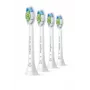 Zahnbürstenaufsätze Philips HX6064/87 Optimal White — 4 Stück, weiß, mittlere Borsten