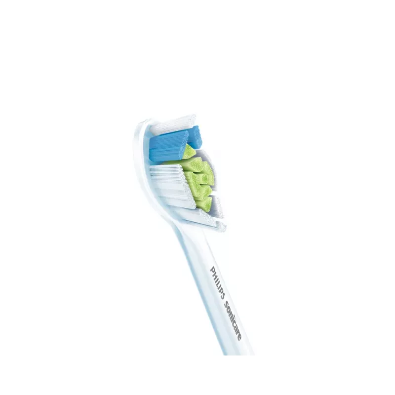 Zahnbürstenaufsätze Philips HX6064/87 Optimal White — 4 Stück, weiß, mittlere Borsten