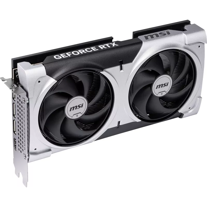 Grafikkarte MSI GeForce RTX 5060 Ti 8 GB GDDR7, PCIe 5.0, 4608 CUDA, 2602 MHz Boost, 128-Bit, 2 Lüfter, 180 W