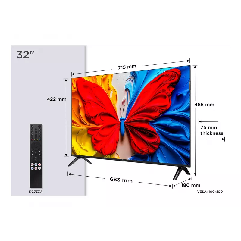 TCL 32S5K TV 81,3 cm (32 Zoll) Full HD Smart TV Wi-Fi Schwarz