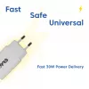 USB‑C-Ladegerät 2er-Pack CLUB3D CAC-3020, 30 W gesamt, Weiß