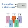 USB‑C-Ladegerät 2er-Pack CLUB3D CAC-3020, 30 W gesamt, Weiß