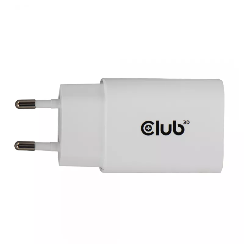 USB‑C-Ladegerät 2er-Pack CLUB3D CAC-3020, 30 W gesamt, Weiß