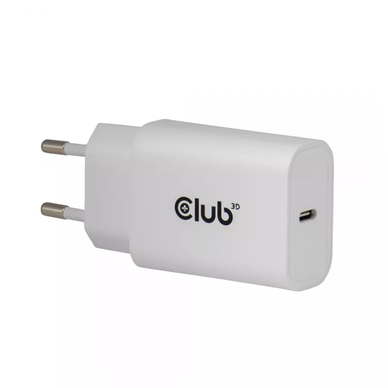 USB‑C-Ladegerät 2er-Pack CLUB3D CAC-3020, 30 W gesamt, Weiß