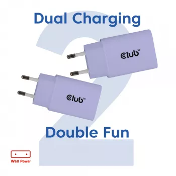 Netzteil club 3d USB-C-Ladegerät 30W 2er-Pack kompakt für Handys und Tablets