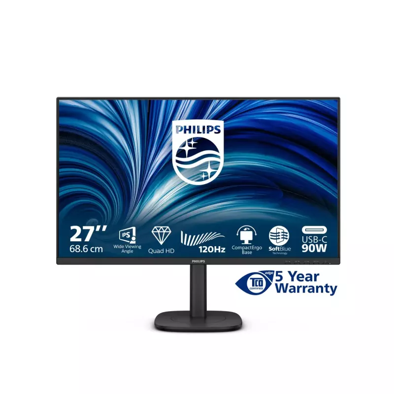 Philips 3000 series 27B2U3601/00 Computer Monitor 68,6 cm (27 Zoll) 2560 x 1440 Pixel Quad HD LCD Schwarz