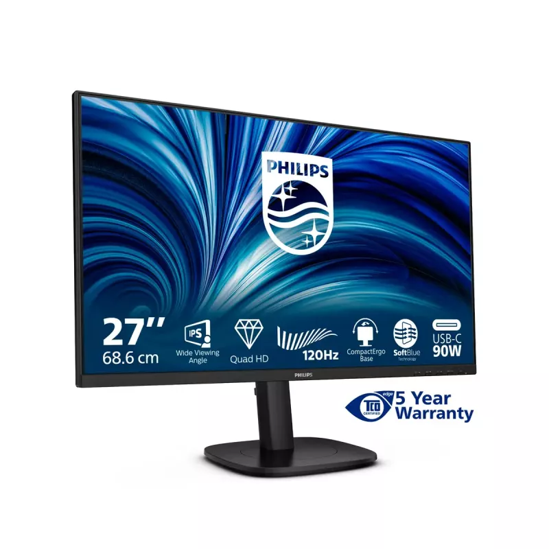 Philips 3000 series 27B2U3601/00 Computer Monitor 68,6 cm (27 Zoll) 2560 x 1440 Pixel Quad HD LCD Schwarz