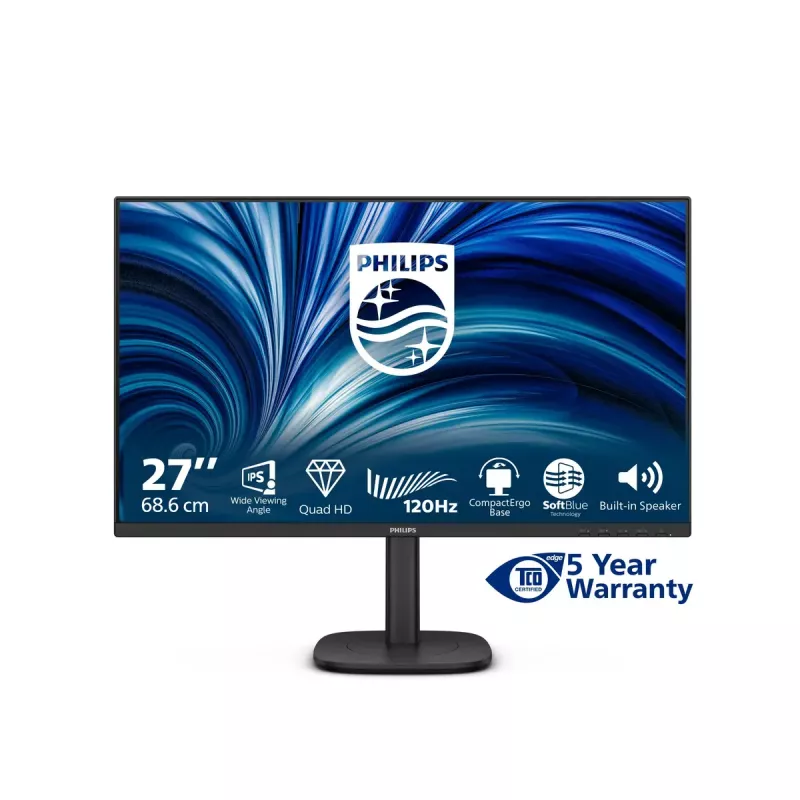 Philips 27B2N3500J/00 Computer Monitor 68,6 cm (27 Zoll) 2560 x 1440 Pixel 2K LCD Schwarz