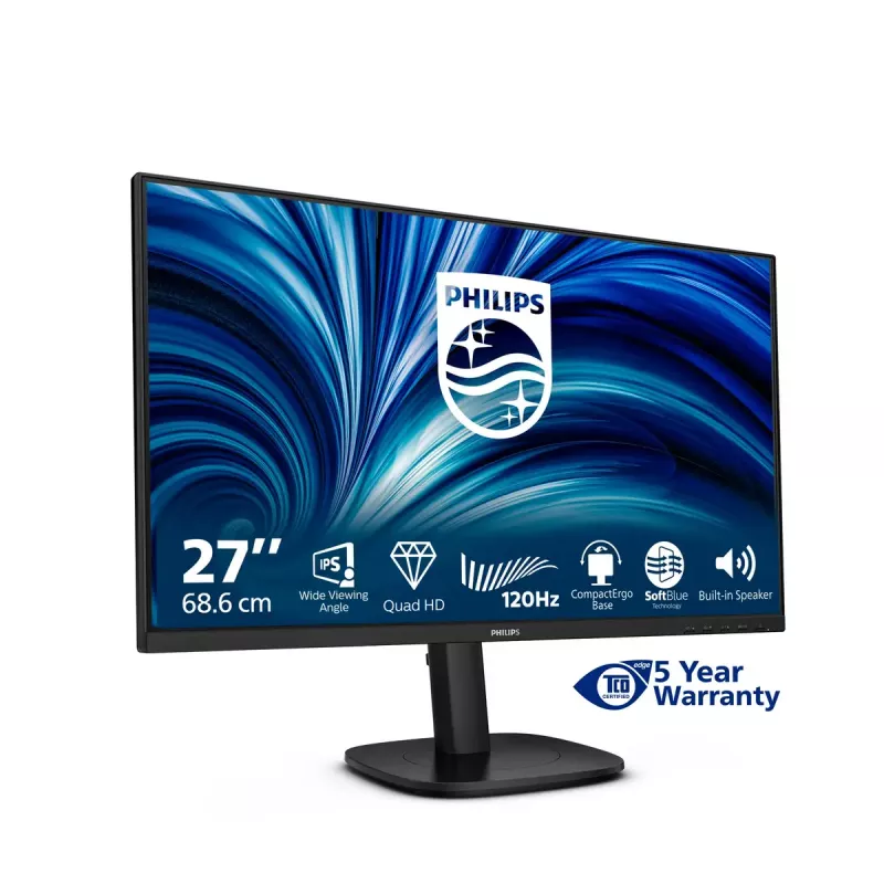 Philips 27B2N3500J/00 Computer Monitor 68,6 cm (27 Zoll) 2560 x 1440 Pixel 2K LCD Schwarz