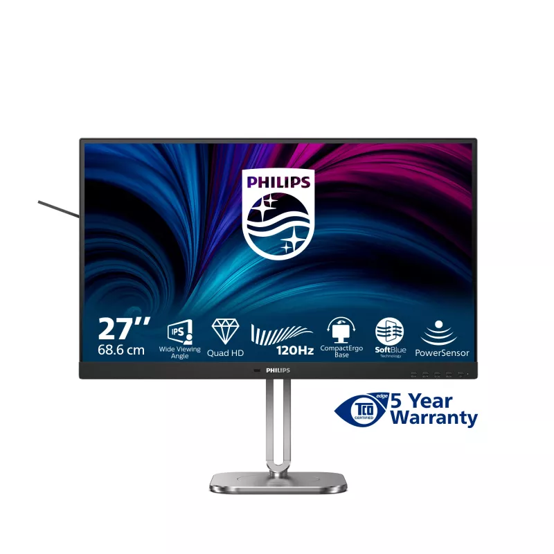 Philips 4000 series 27B2N4500/00 Computer-Monitor 68,6 cm (27 Zoll) 2560 x 1440 Pixel Quad HD LCD Grau