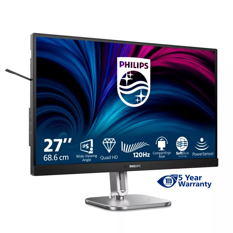 Philips 4000 series 27B2N4500/00 Computer-Monitor 68,6 cm (27 Zoll) 2560 x 1440 Pixel Quad HD LCD Grau