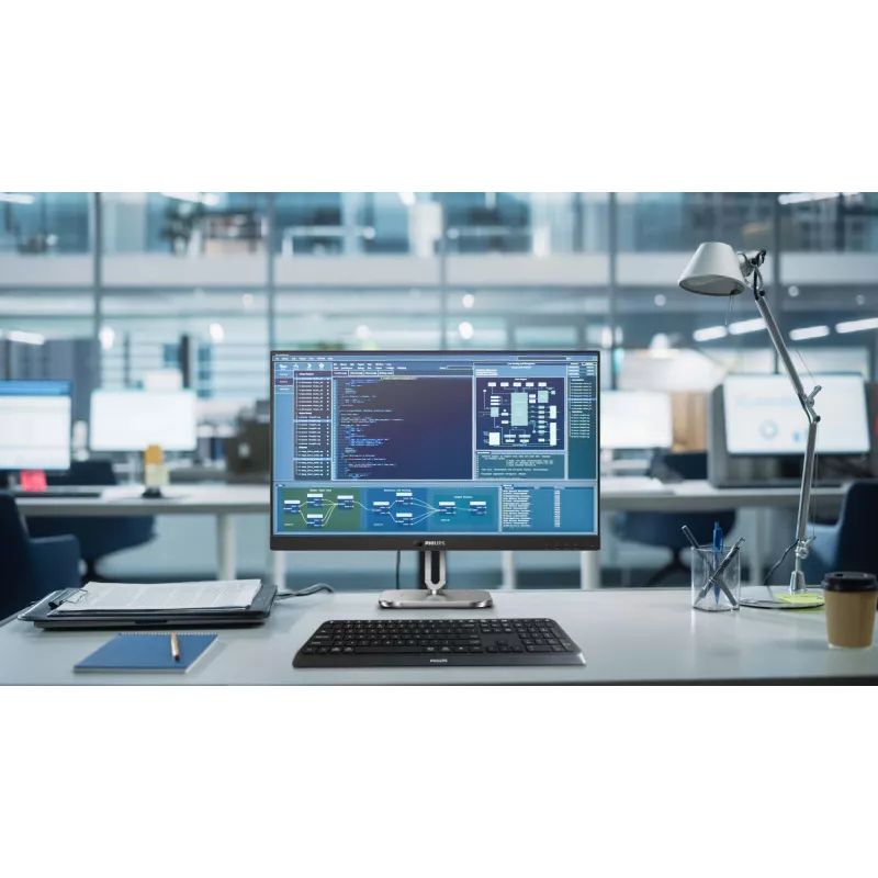 Philips 4000 series 27B2N4500/00 Computer-Monitor 68,6 cm (27 Zoll) 2560 x 1440 Pixel Quad HD LCD Grau