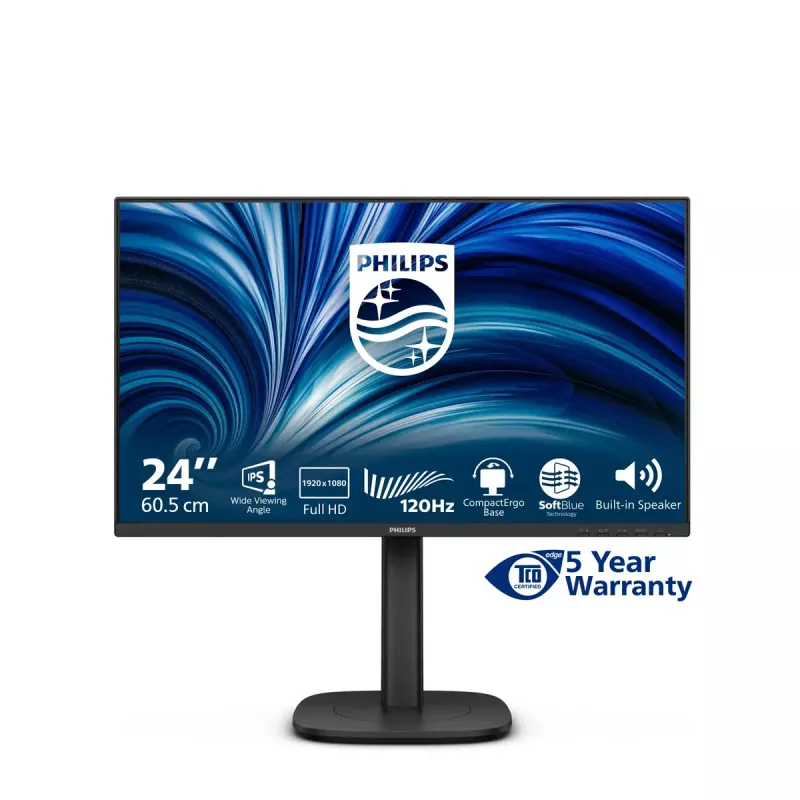 Philips 3000 series 24B2N3200J/00 Computer Monitor 60,5 cm (23,8 Zoll) 1920 x 1080 Pixel Full HD LCD Schwarz