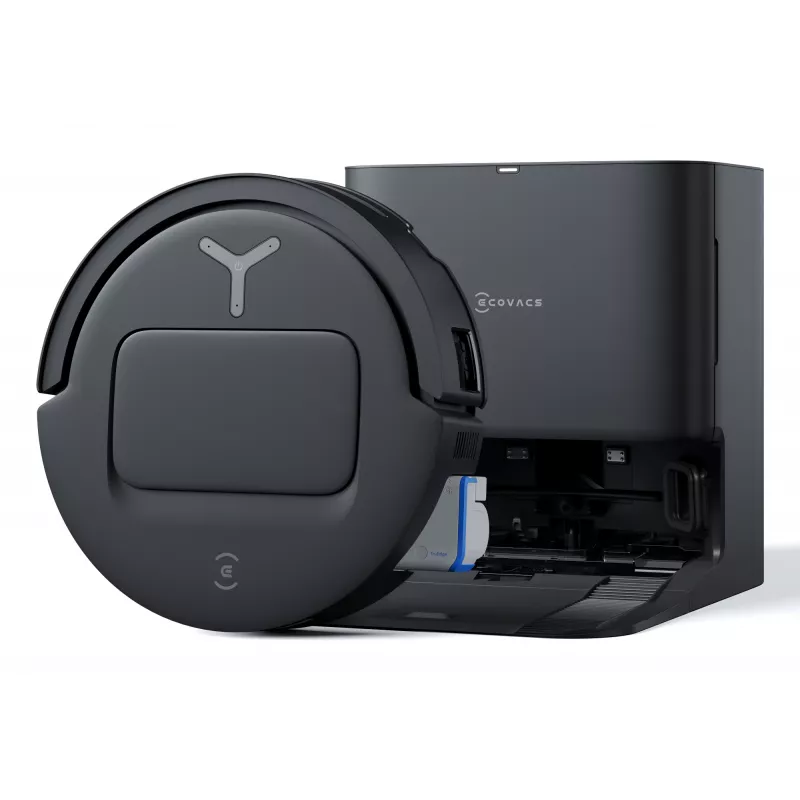 Roboterstaubsauger Ecovacs Deebot T80 Omni – beutellos 3 L Staub, 0,11 L Wasser, 6400 mAh, 297 min Laufzeit, schwarz