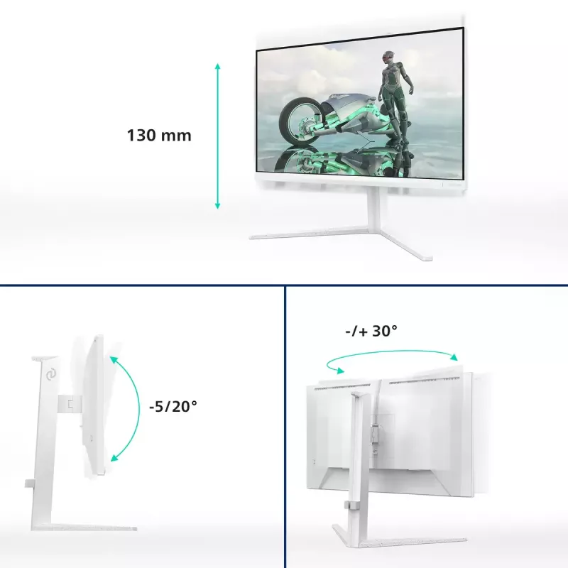 Philips Evnia 27M2N3201A/00 Computer Monitor 68,6 cm (27 Zoll) 1920 x 1080 Pixel Full HD LCD Weiß