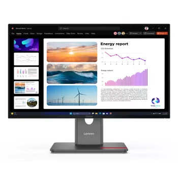 Lenovo ThinkVision P24Q-40 Monitor, 60,5 cm (23,8 Zoll), 2560 x 1440 Pixel, Quad HD, LCD, 6 ms, Schwarz