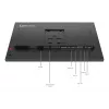 Lenovo ThinkVision P24Q-40 Monitor, 60,5 cm (23,8 Zoll), 2560 x 1440 Pixel, Quad HD, LCD, 6 ms, Schwarz