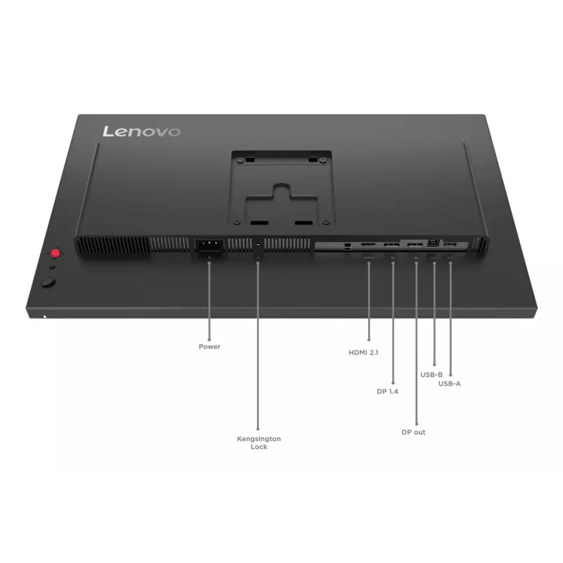 Lenovo ThinkVision P24Q-40 Monitor, 60,5 cm (23,8 Zoll), 2560 x 1440 Pixel, Quad HD, LCD, 6 ms, Schwarz