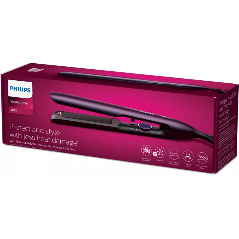 Philips 7000er-Serie BHS752/00 Haarglätter, 2 m Kabel, Violett