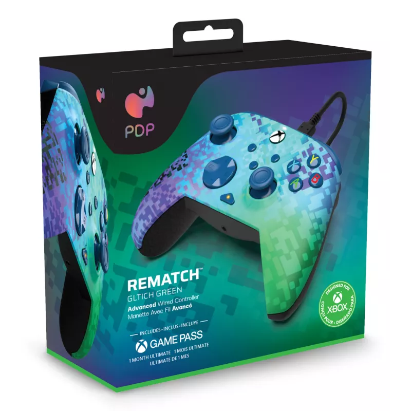 “PDP Rematch Advanced” Schwarz, Grün USB Gamepad Analog / Digital PC, Xbox One, Xbox Series S, Xbox Series X