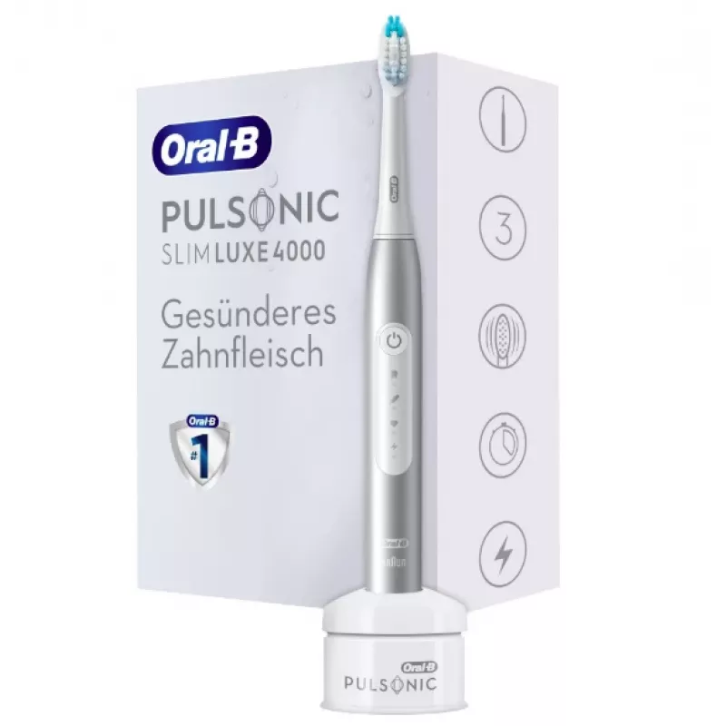 Oral-B Pulsonic schlank Luxe 4000 Adult Sonic toothbrush Platinum