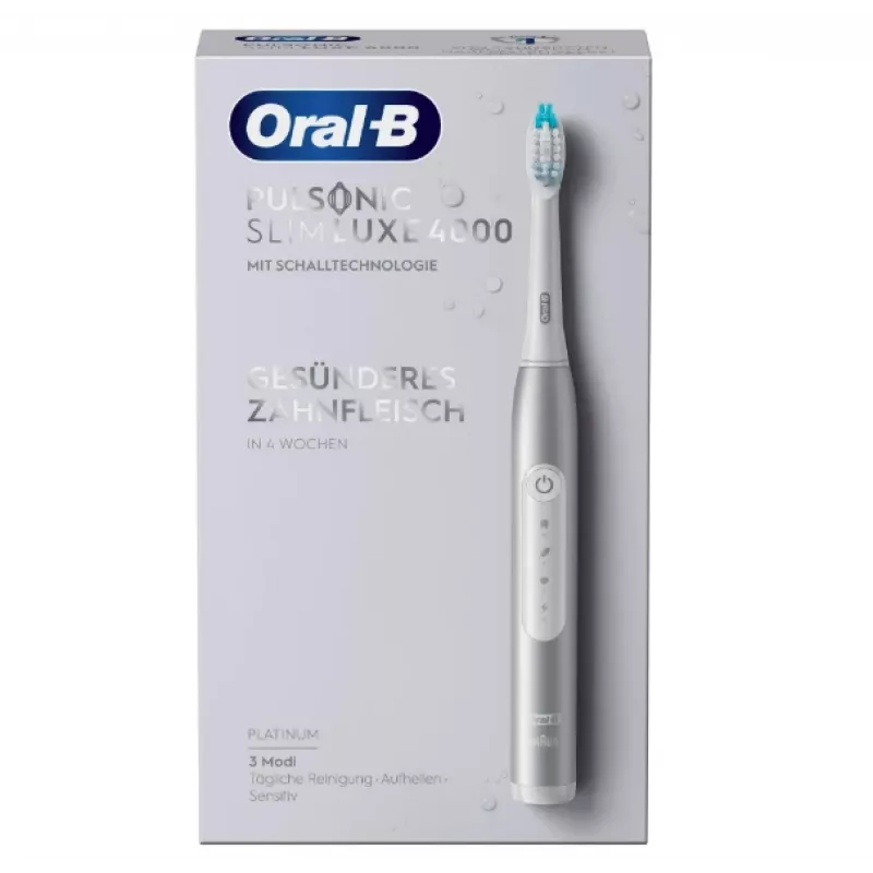 Oral-B Pulsonic schlank Luxe 4000 Adult Sonic toothbrush Platinum