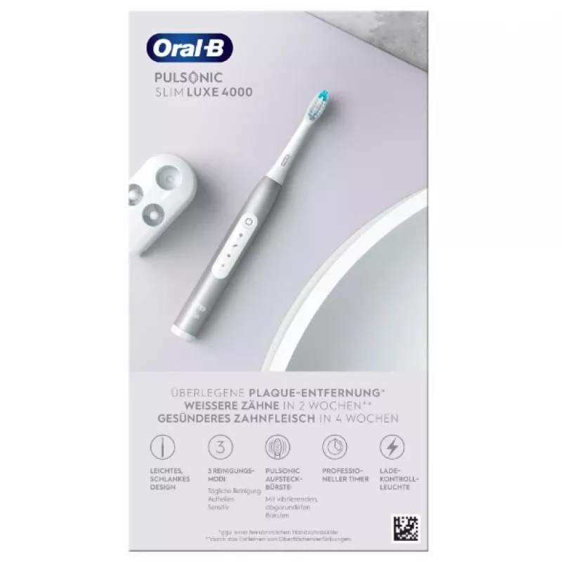 Oral-B Pulsonic schlank Luxe 4000 Adult Sonic toothbrush Platinum
