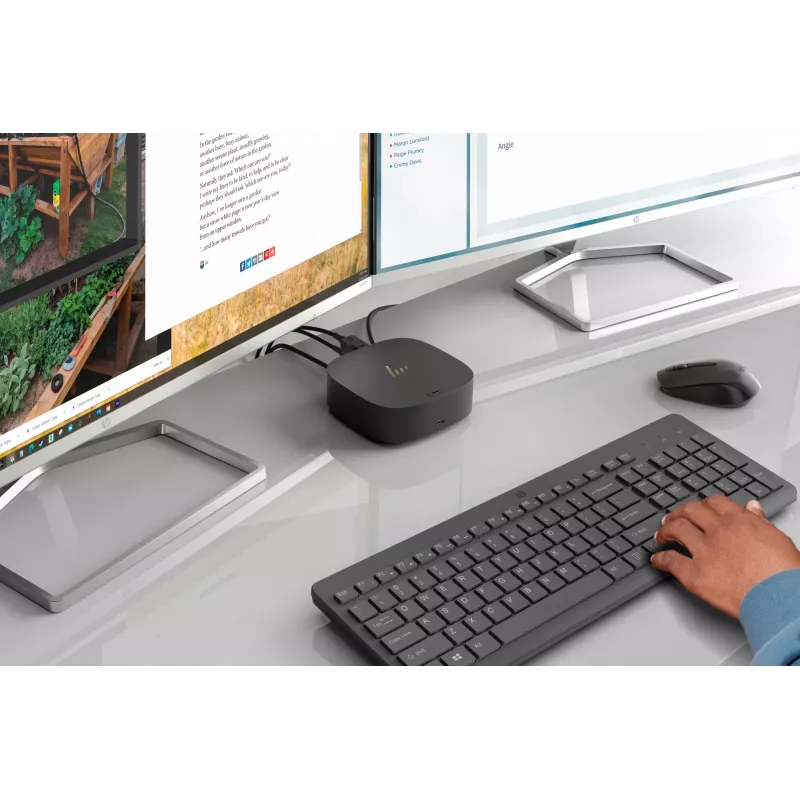 HP 930 Creator Wireless Mouse, Rechtshänder, Bluetooth, 3000 DPI, Silber